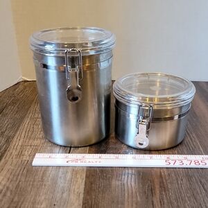 Stainless Steel Kitchen Canister Set